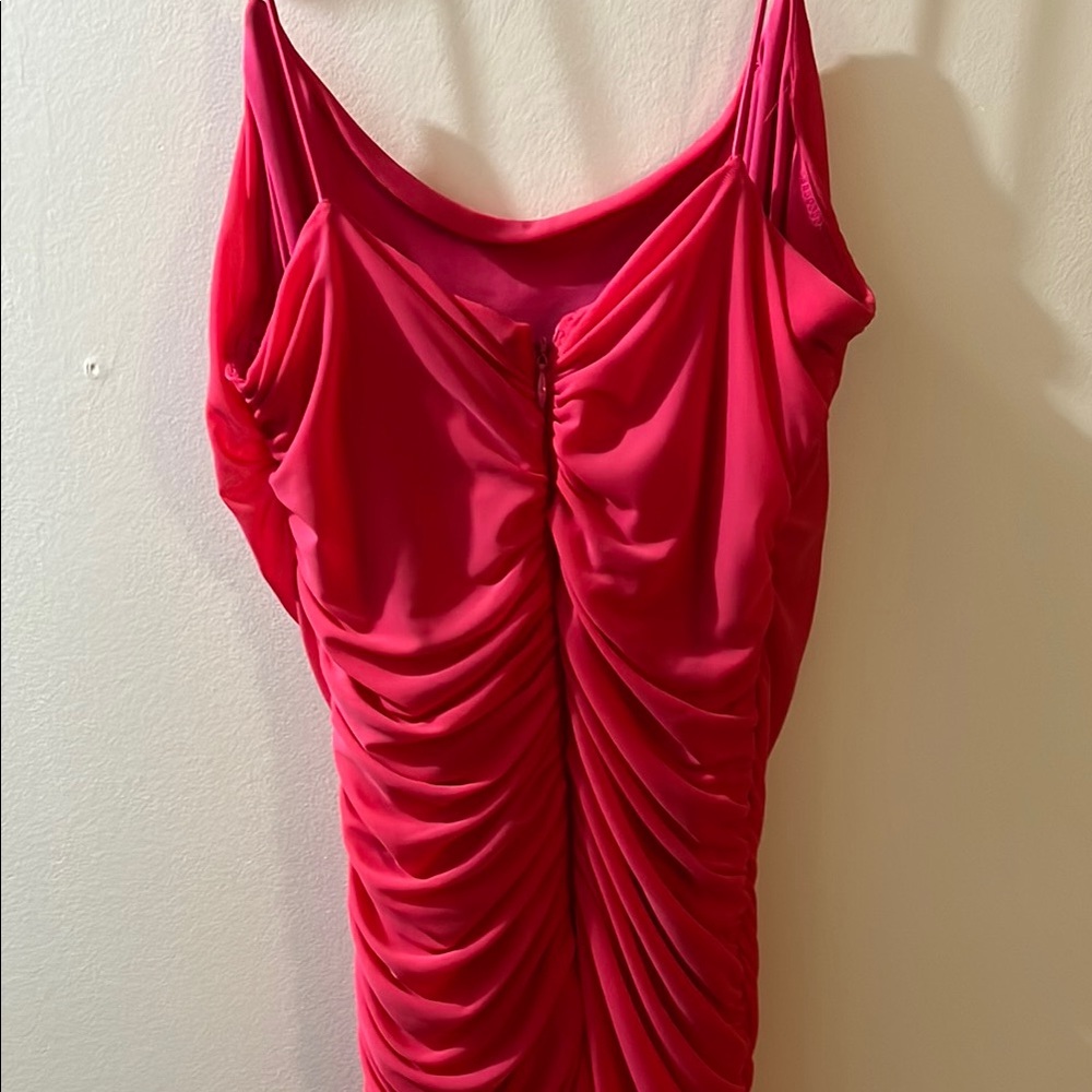 Pink Ruched Dress - Picture 4 of 6